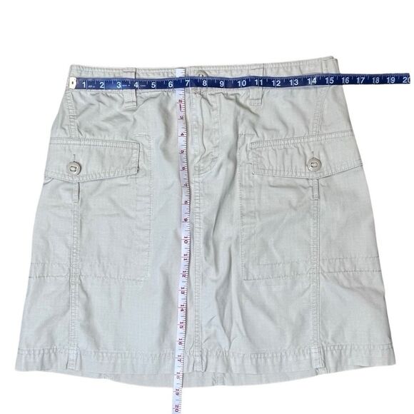 VINTAGE TOMMY HILFIGER Women’s Beige Cargo Mini Skirt Size 6 - Picture 7 of 7